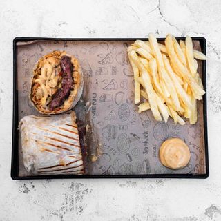 Burritos Cordon Bleu avec Frites