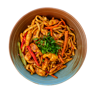 УДОН НУДЛИ С ПИЛЕ И ФАЙЪРКРЕКЪР СОС