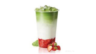 Matcha Fragola Milk Tea