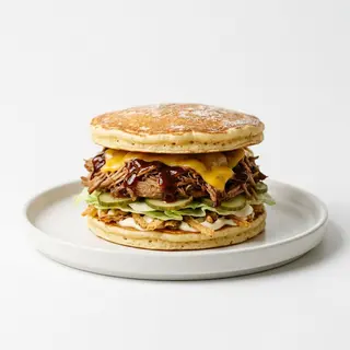 Burger szarpana wieprzowina BBQ