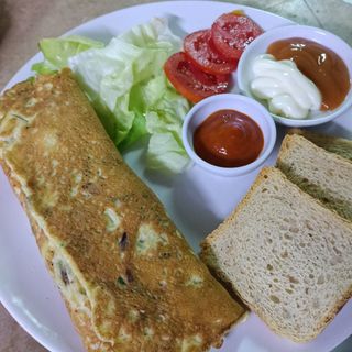 Omelette Thon fromage 