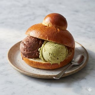 Brioche con gelato