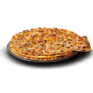 Triple Decker Topped Meat Pizza