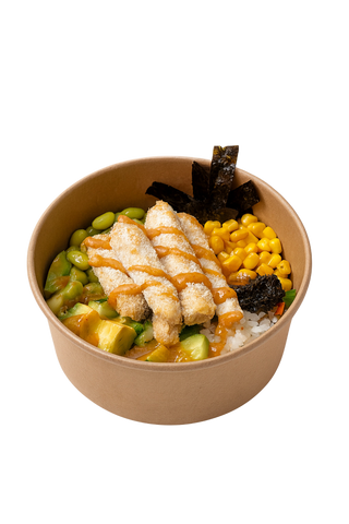 Bowle z krewetką tempura