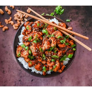 Rice cashewnuts and chicken