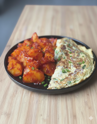 Deep fried Irish & fried egg