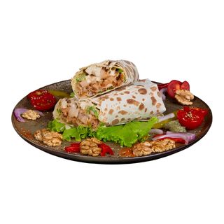 ქათმის შაურმა ნიგვზით საშუალო