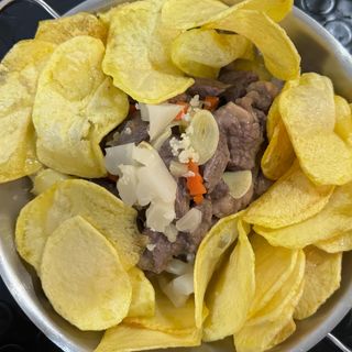 Pica Pau De Vitela com Batata Frita