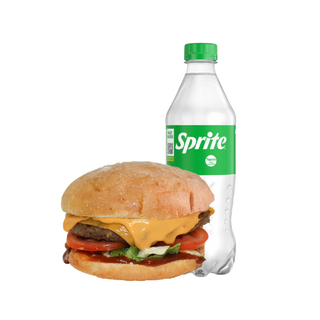 Combo Menù - Cheeseburger e Sprite Bottiglia 45cl