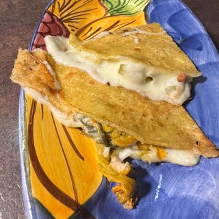 Quesadilla flor de calabaza sin gluten 