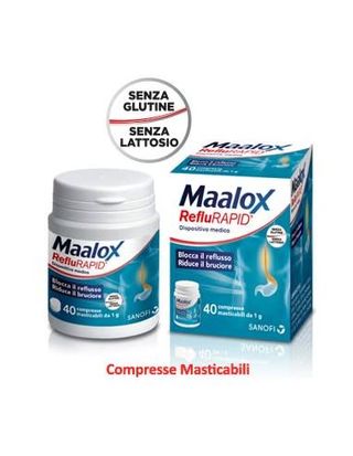 Maalox Reflurapid 40cpr Masticabili