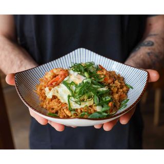 Wok nasi goreng gambas prawns