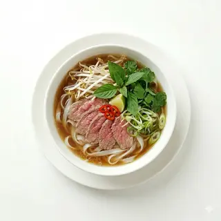 Pho Bo Vietnamita sopa de cinta de arroz