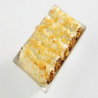 canelones de carne con cebolla caramelizada