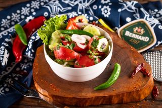 კიტრი-პომიდვრის სალათი