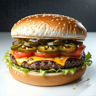Spiy pounder burger