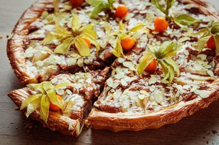 Tarta pere si migdale