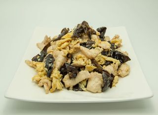 Pui cu urechi de lemn si ou