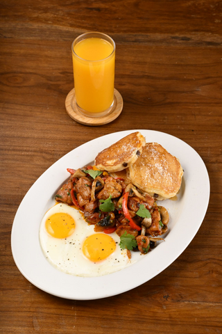 Tropical Morning Feast + Sgl Hot Beverage or Small Juice