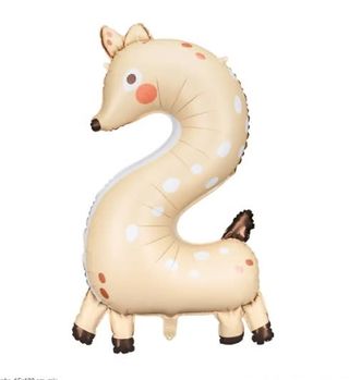 Cyferka 2 z helem dla DZIECI