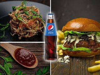 Луї меню з соусом + напій (590g)