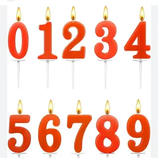 svjećice, candles, number 2