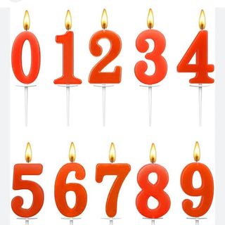 svjećice brojevi , candels numbers 1