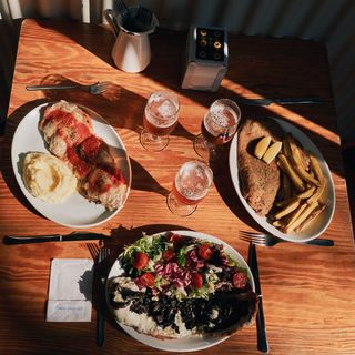 Milanesa Al Plato De Berenjena