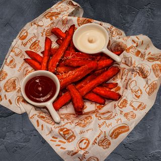 Сладки картофи с пармезан и билки   250г