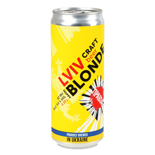 Пиво «Правда» Lviv Hoppy Blondе світле нефільтроване зб (0,33л)