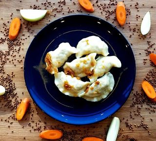 Pierogi z kaszą gryczaną i mięsem 250g