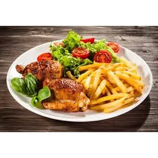 Chips with Chicken (2 Pieces)