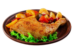 Cuisse de Poulet Rôtie Gratiné Au Four