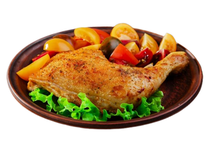 Cuisse de Poulet Rôtie Gratiné Au Four