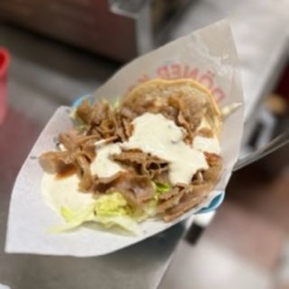 Kebab mixto con queso