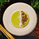 Supă cremă de mazăre cu speck