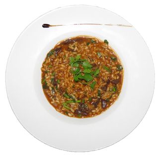 Risoto Funghi com Espinafres