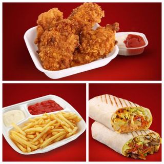 Combo 2 kebab de pui, crispy, 1 cartof pai, sos