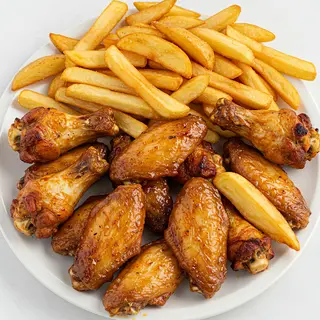 Plato de alitas de pollo (6 uds.)