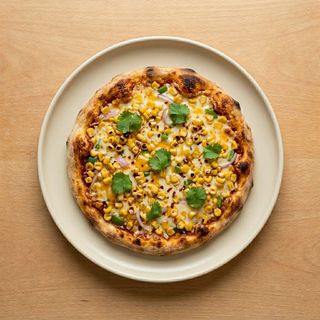 Sweet corn pizza