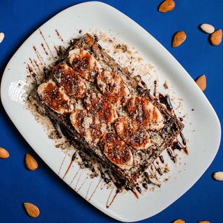 Gaufre Nutella, Banane, Fruits Secs