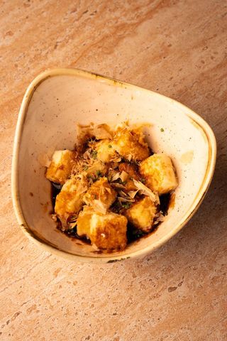 Agedashi tofu - vegano