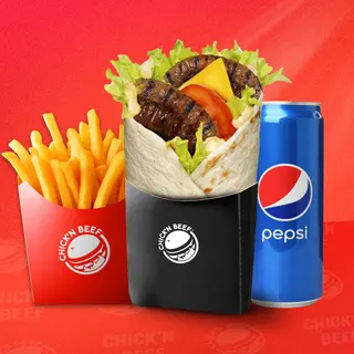 Menu Wrap Spicy Beef