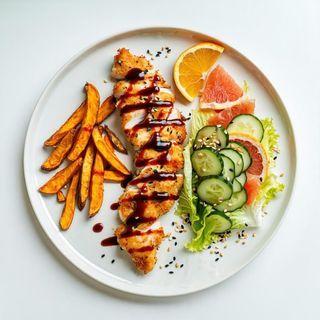 Kurczak w panko & sos luizjana