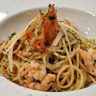 Pasta Aglio olio s gamborima