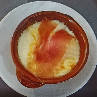 Scamorza con funghi porcini