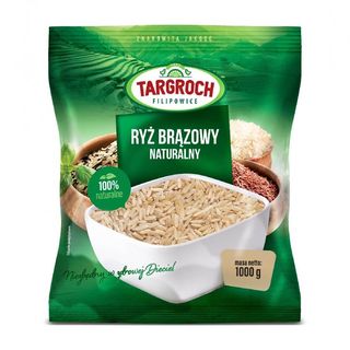 Ryż brązowy naturalny 1000g Targroch