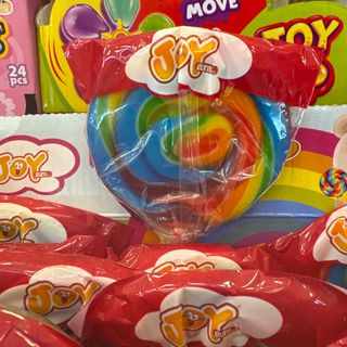 Lollipop rainbow swirl