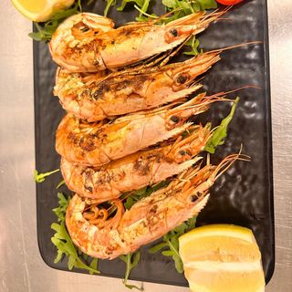 Gamberi reali alla griglia