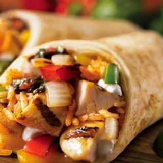 Chicken Lamb & Beef Suya Shawarma